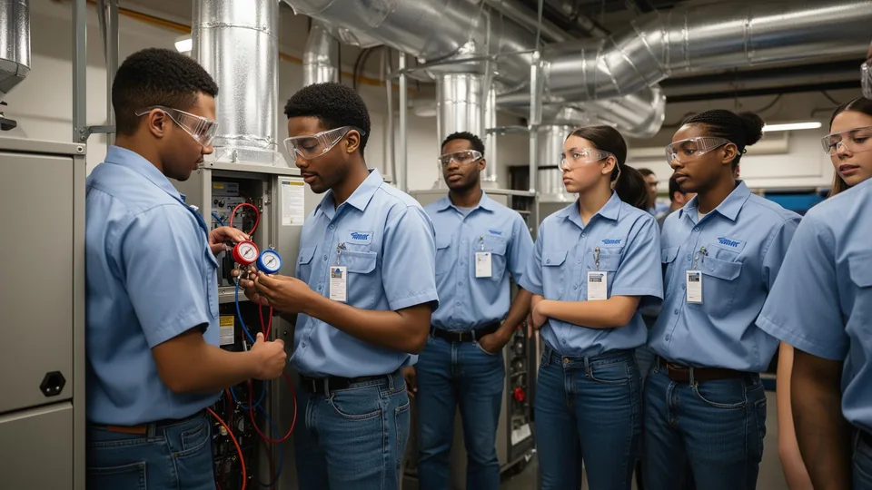 Commercial Refrigeration, Heating & Air Conditioning training program at National Career Education - hands-on career training in Citrus Heights, CA